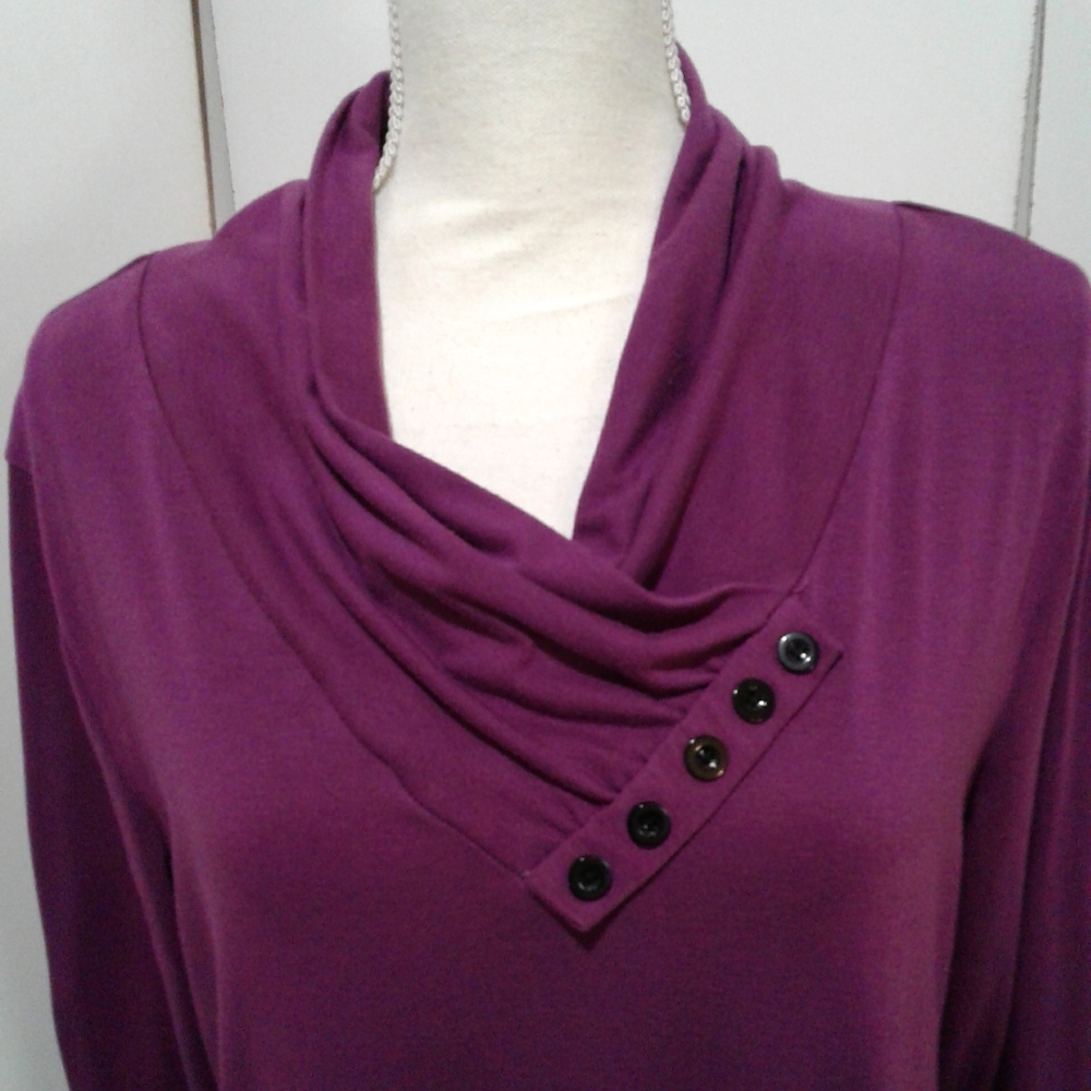🌺 Nearly New Gaharu Tunic Top/Shirt/Blouse - Picture 2 of 8